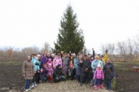 В День народного единства ЭкоГрад «Волгарь» украсила красавица-ель